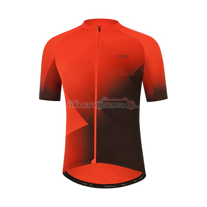 Abbigliamento Ciclismo Gore Manica Corta 2022 Arancione