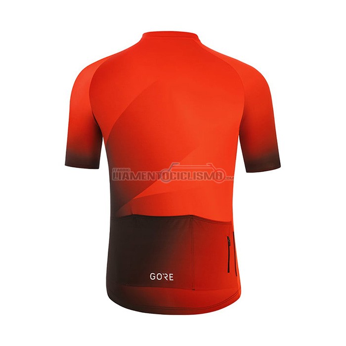 Abbigliamento Ciclismo Gore Manica Corta 2022 Arancione