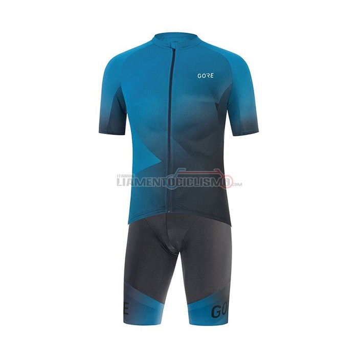 Abbigliamento Ciclismo Gore Manica Corta 2022 Blu