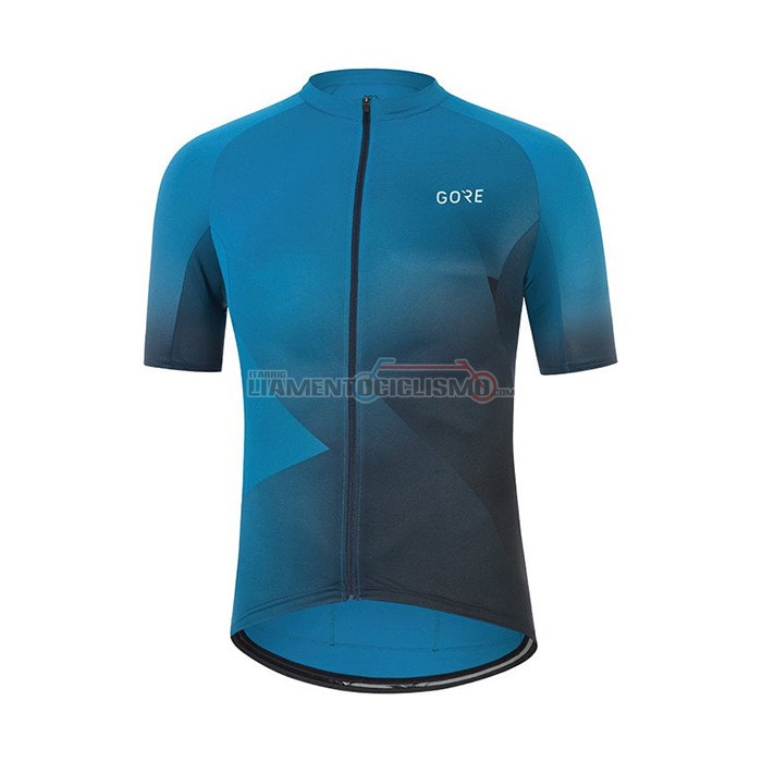 Abbigliamento Ciclismo Gore Manica Corta 2022 Blu
