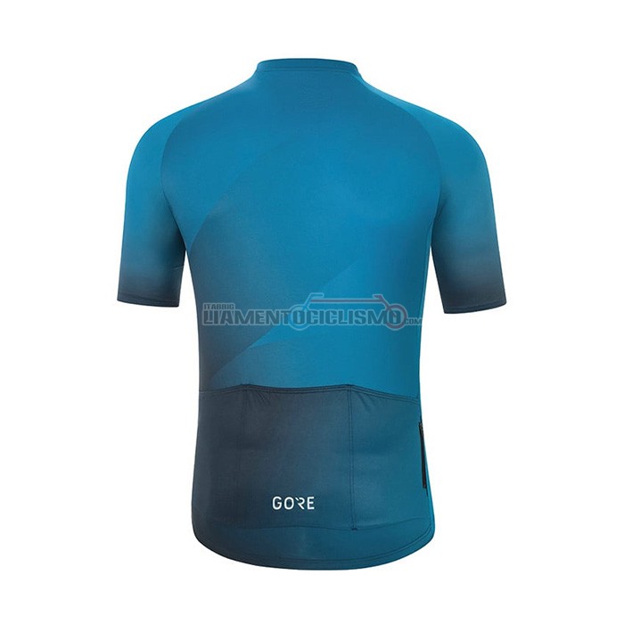 Abbigliamento Ciclismo Gore Manica Corta 2022 Blu