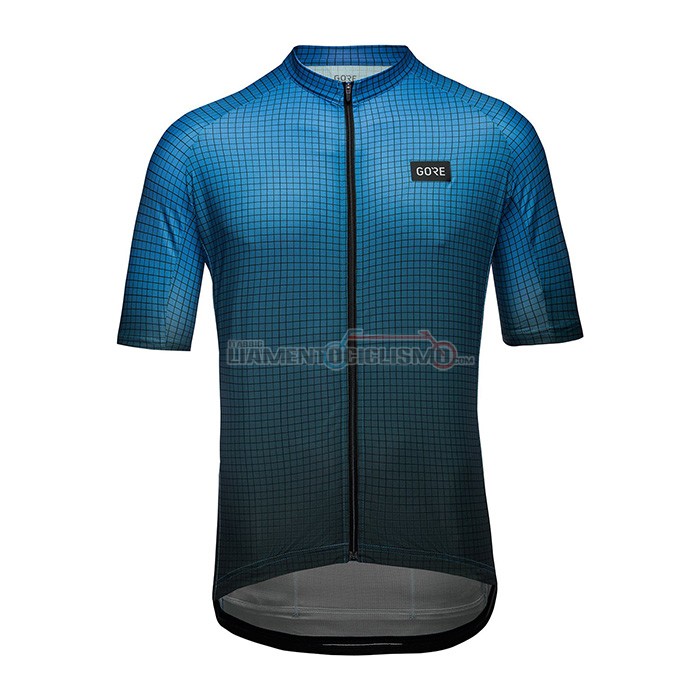 Abbigliamento Ciclismo Gore Manica Corta 2022 Nero Blu