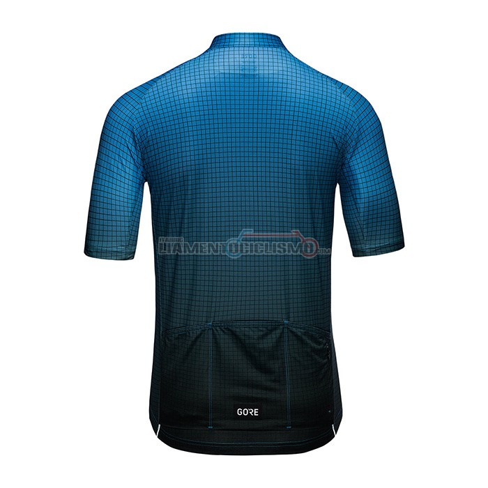 Abbigliamento Ciclismo Gore Manica Corta 2022 Nero Blu