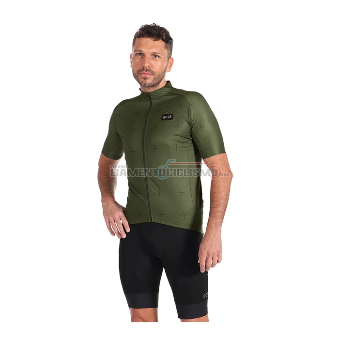 Abbigliamento Ciclismo Gore Manica Corta 2022 Verde