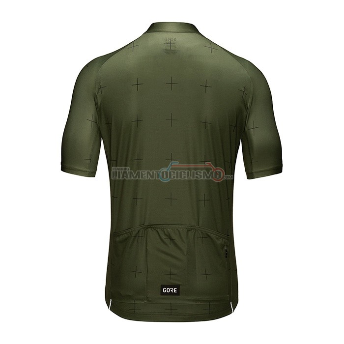Abbigliamento Ciclismo Gore Manica Corta 2022 Verde