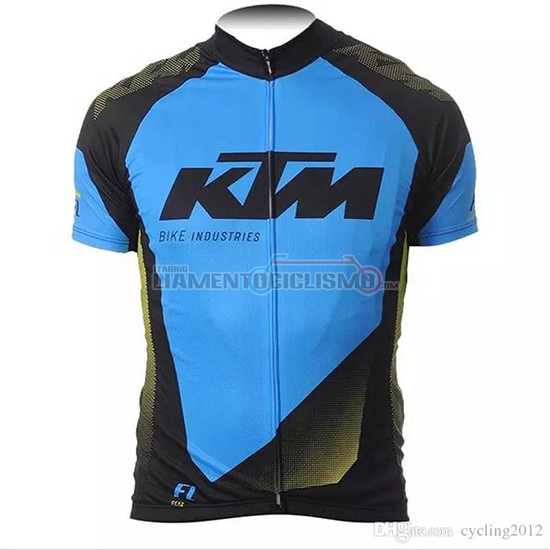 Abbigliamento Ciclismo KTM Manica Corta 2018 Blu Nero