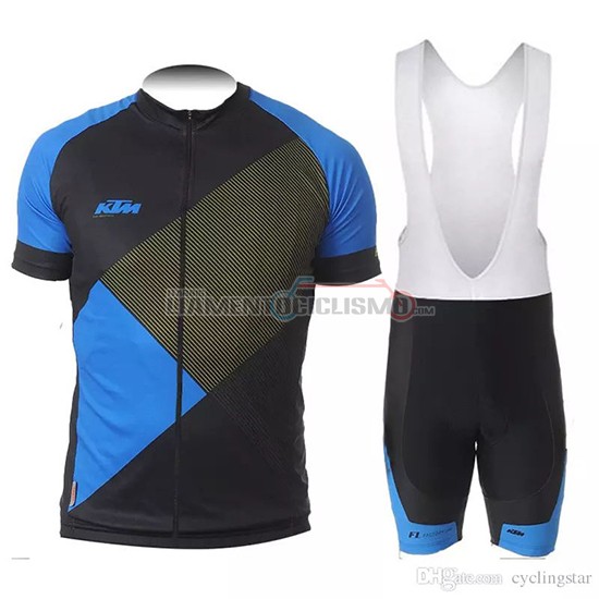 Abbigliamento Ciclismo KTM Manica Corta 2018 Nero Blu