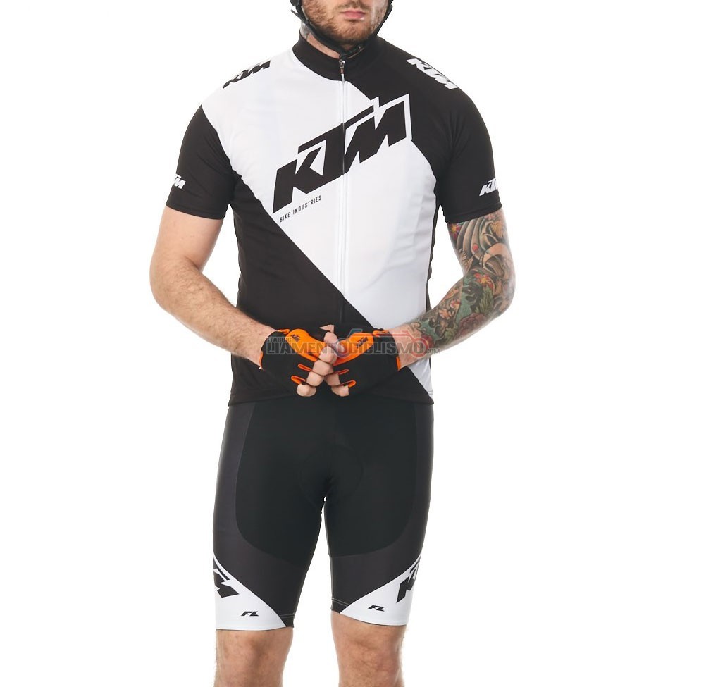 Abbigliamento Ciclismo Ktm Manica Corta 2018 Bianco