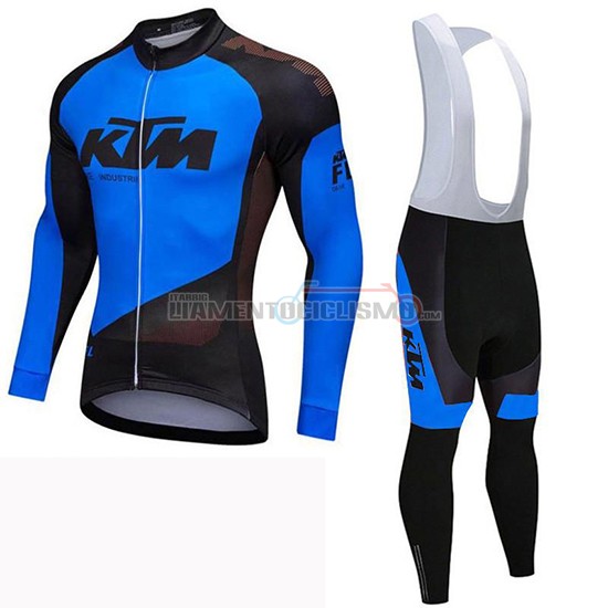 Abbigliamento Ciclismo Ktm Manica Lunga 2019 Nero Blu