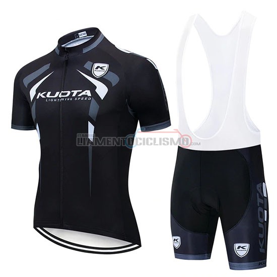 Abbigliamento Ciclismo Kuota Manica Corta 2019 Nero Bianco