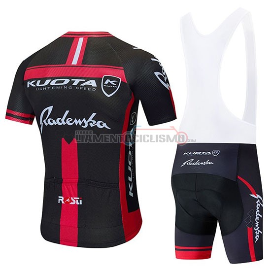 Abbigliamento Ciclismo Kuota Manica Corta 2020 Nero Rosso