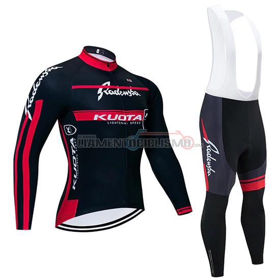 Abbigliamento Ciclismo Kuota Manica Lunga 2020 Nero Rosso