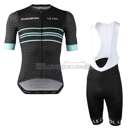 Abbigliamento Ciclismo Eurosport Lecol Manica Corta 2019 Nero Mint