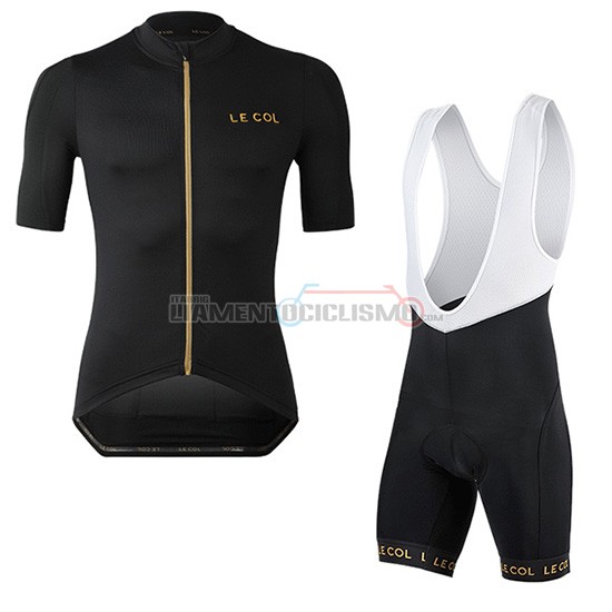 Abbigliamento Ciclismo Lecol Manica Corta 2019 Nero