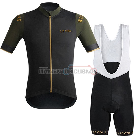 Abbigliamento Ciclismo Lecol Manica Corta 2019 Spento Verde