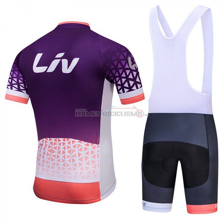 Abbigliamento Ciclismo Liv Manica Corta 2018 Scuro Viola