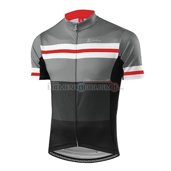 Abbigliamento Ciclismo Loffler Manica Corta 2018 Nero Grigio
