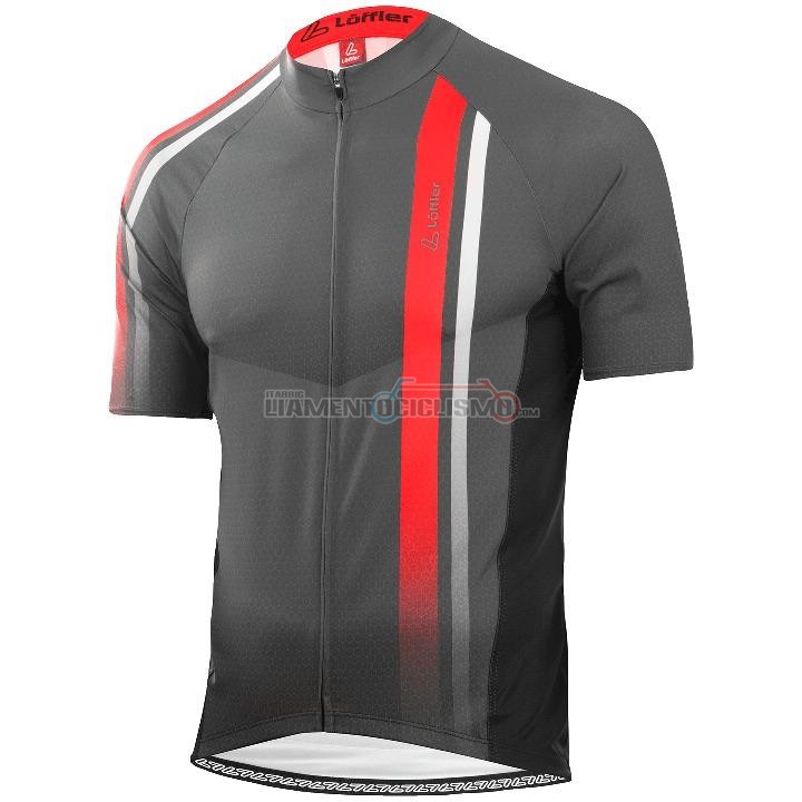 Abbigliamento Ciclismo Loffler Manica Corta 2020 Nero Bianco Rosso