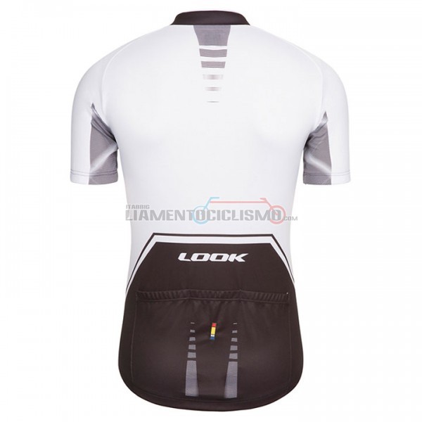 2017 Abbigliamento Ciclismo Look Pro Equipo Manica Corta Nero e Bianco