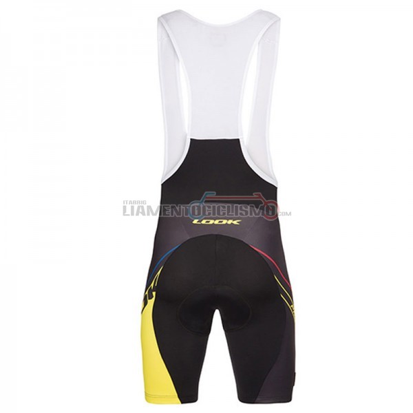 2017 Abbigliamento Ciclismo Look Pro Equipo Manica Corta Nero e Giallo