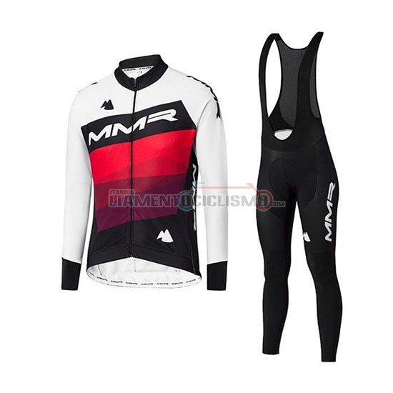 Abbigliamento Ciclismo MMR Manica Lunga 2020 Bianco Nero Rosso