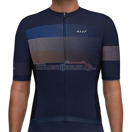 Abbigliamento Ciclismo Maap Aether Manica Corta 2019 Spento Blu
