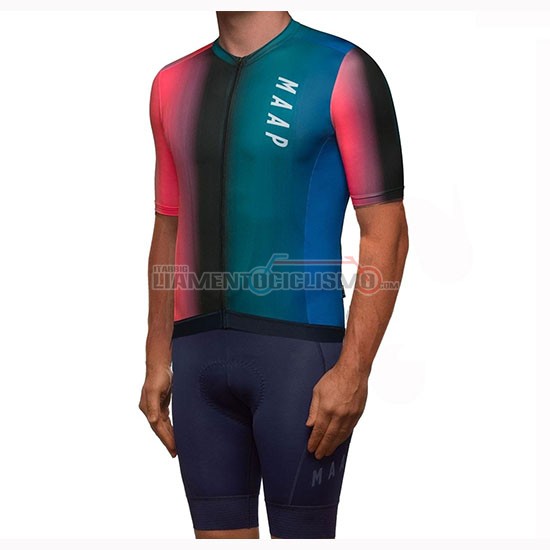 Abbigliamento Ciclismo Maap Cortina Manica Corta 2019 Rosso Verde Blu