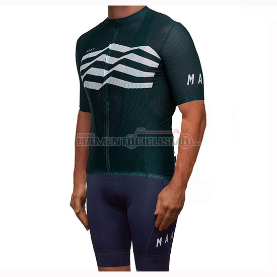 Abbigliamento Ciclismo Maap Flag Manica Corta 2019 Verde Bianco Nero