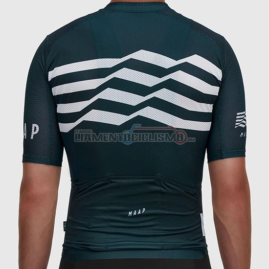 Abbigliamento Ciclismo Maap Flag Manica Corta 2019 Verde Bianco Nero