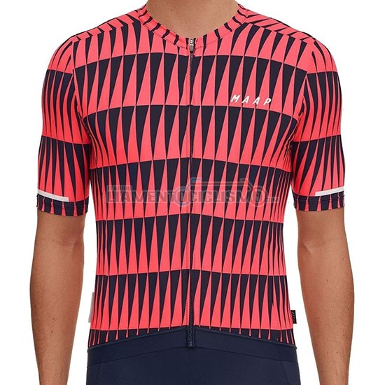 Abbigliamento Ciclismo Maap Manica Corta 2019 Rosso Nero