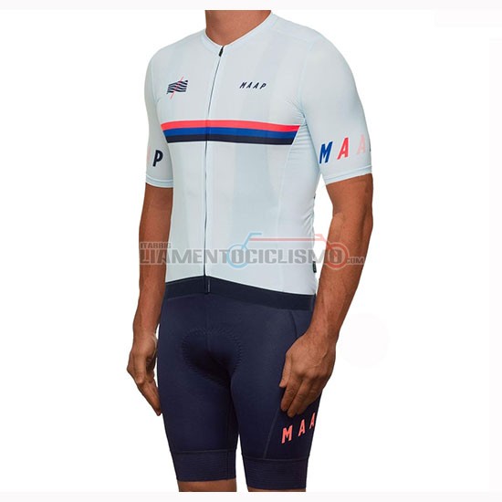 Abbigliamento Ciclismo Maap Nationals Manica Corta 2019 Bianco