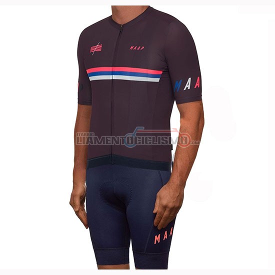 Abbigliamento Ciclismo Maap Nationals Mulberry Manica Corta 2019 Marrone