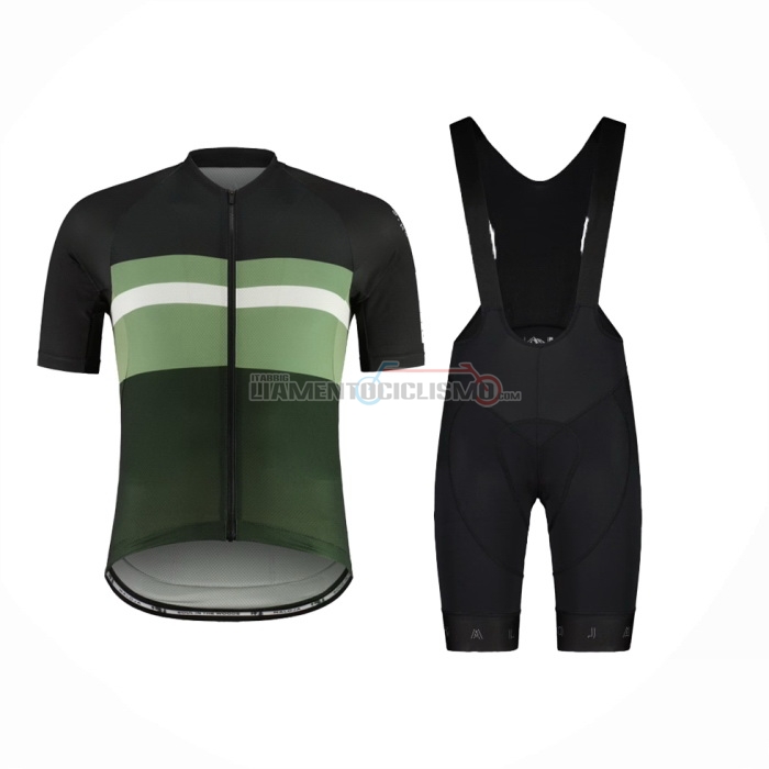 2024 Abbigliamento Ciclismo Maloja Nero Verde Manica Corta e Salopette