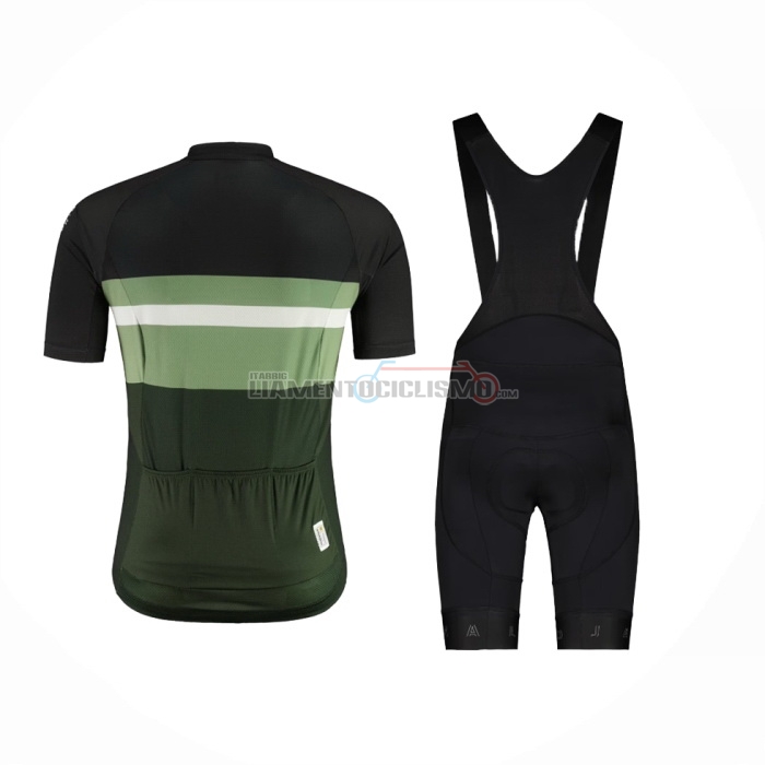 2024 Abbigliamento Ciclismo Maloja Nero Verde Manica Corta e Salopette