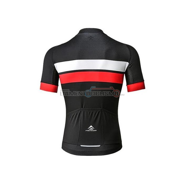Abbigliamento Ciclismo Merida Manica Corta 2020 Nero Bianco Rosso
