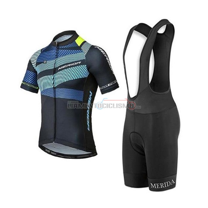 Abbigliamento Ciclismo Merida Manica Corta 2020 Nero Blu