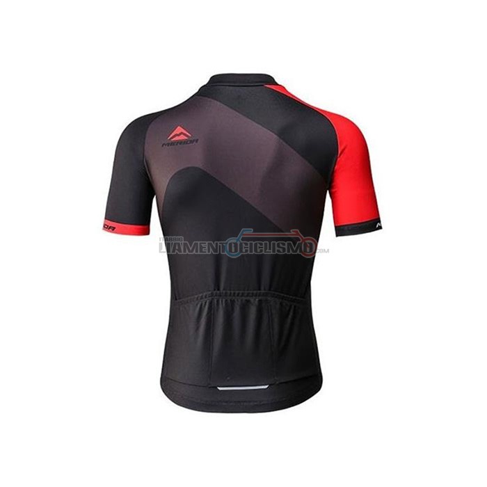 Abbigliamento Ciclismo Merida Manica Corta 2020 Rosso Nero1