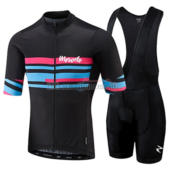 Abbigliamento Ciclis Morvelo Manica Corta 2018 Nero e Blu