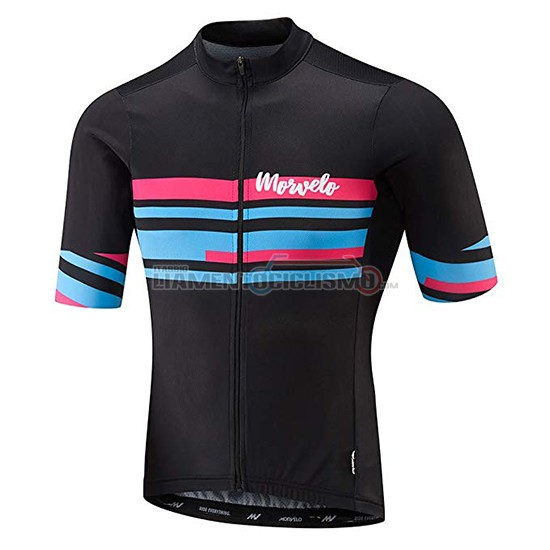 Abbigliamento Ciclis Morvelo Manica Corta 2018 Nero e Blu