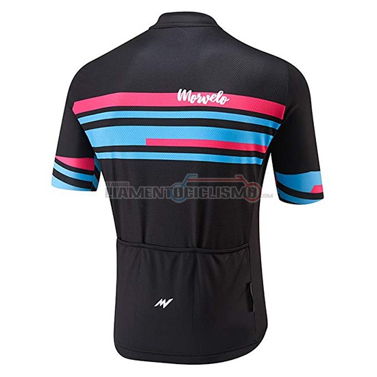 Abbigliamento Ciclis Morvelo Manica Corta 2018 Nero e Blu