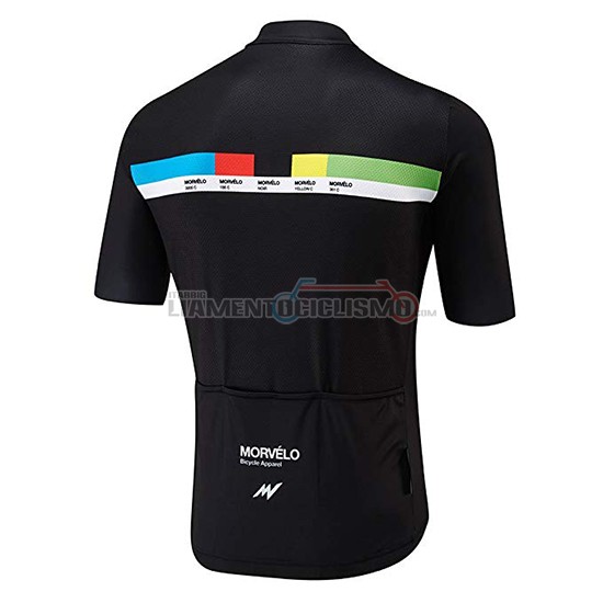 Abbigliamento Ciclis Morvelo Manica Corta 2018 Nero e Giallo
