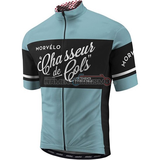 Abbigliamento Ciclis Morvelo Manica Corta 2018 Verde e Nero