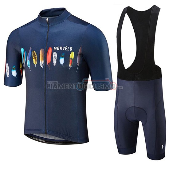 Abbigliamento Ciclismo Morvelo Manica Corta 2019 Spento Blu