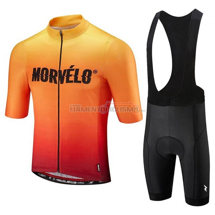 Abbigliamento Ciclismo Morvelo Manica Corta 2020 Arancione