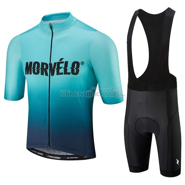 Abbigliamento Ciclismo Morvelo Manica Corta 2020 Azzurro