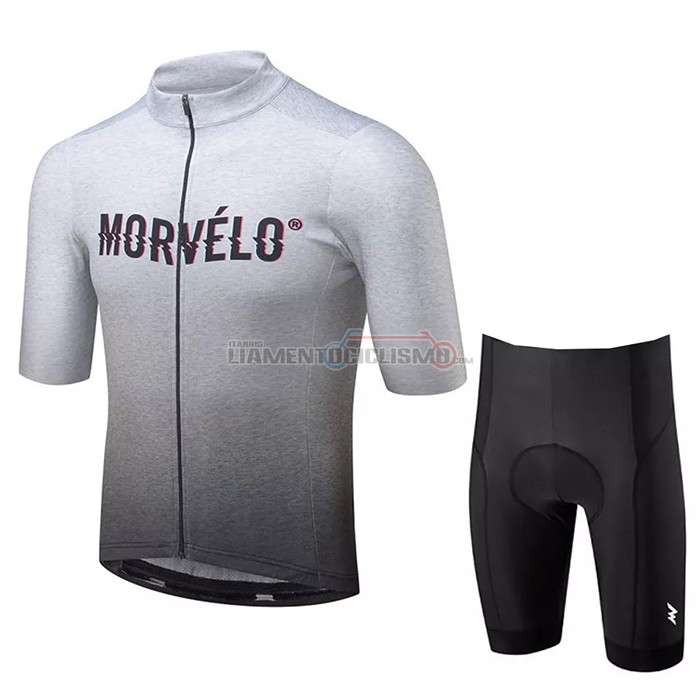 Abbigliamento Ciclismo Morvelo Manica Corta 2020 Grigio