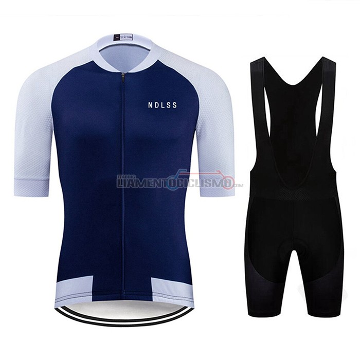 Abbigliamento Ciclismo NDLSS Manica Corta 2020 Bianco Blu