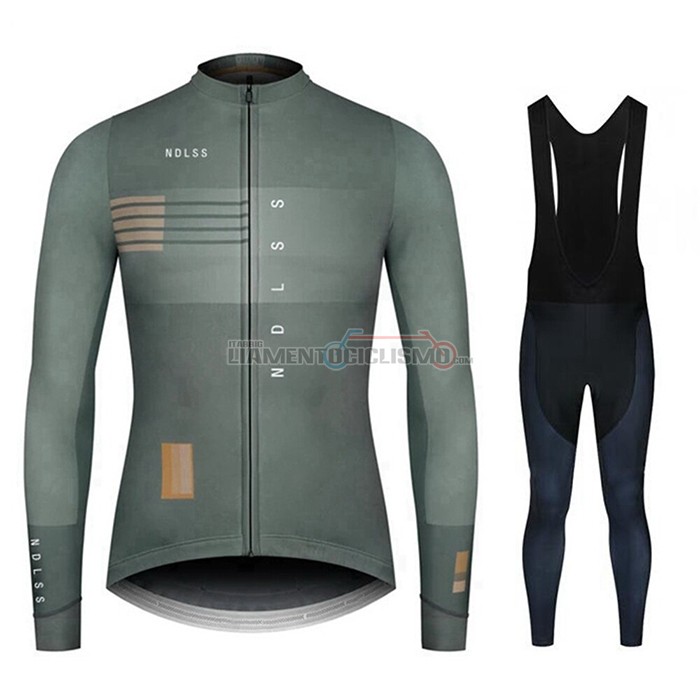 Abbigliamento Ciclismo NDLSS Manica Lunga 2020 Grigio