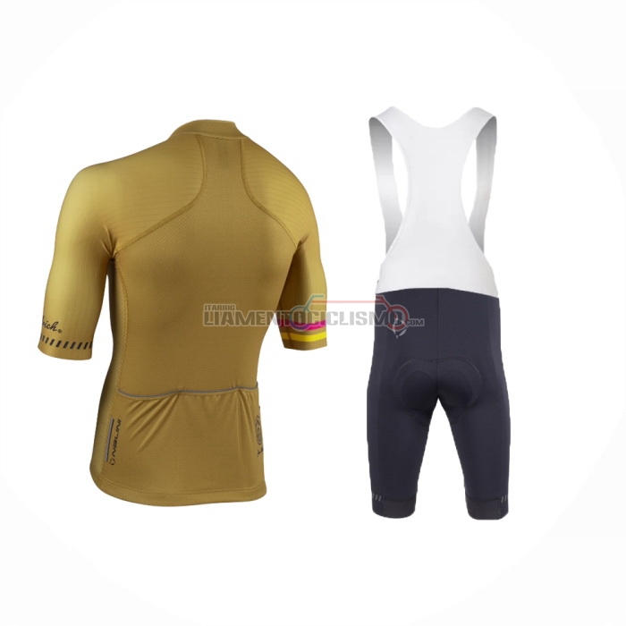 2024 Abbigliamento Ciclismo Nalini Chiaro Marrone Manica Corta e Salopette