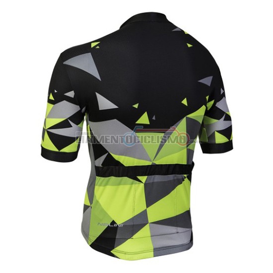 Abbigliamento Ciclismo Nalini Ahs Discesa Manica Corta 2018 Nero e Verde